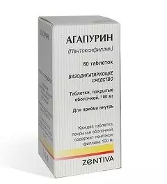 Film-coated tablets, Agapurin