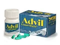 Advil está disponível na forma de comprimidos revestidos por película, na forma de gotas e na forma de supositórios retais