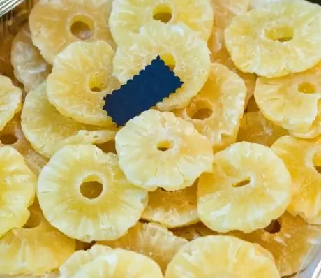 Gedroogde Ananas - Caloriegehalte, Nuttige Eigenschappen, Voedingswaarde, Vitamines