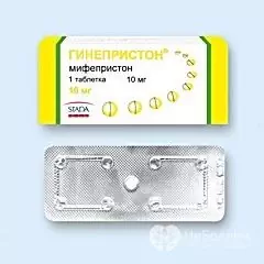 Ginepristone dosage form - tablets