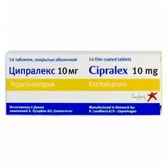 Filmomhulde tabletten, Cipralex