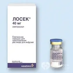 Liofilizado para preparación de solución para perfusión Losek