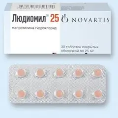 Comprimidos revestidos por película, Lyudiomil 25 mg