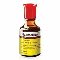 Homeopathic drops for oral administration Meditonsin