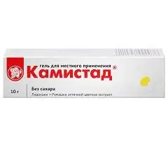 Gel for topical application Kamistad