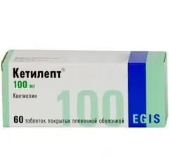 Ketilepti (100 mg) pakendamine