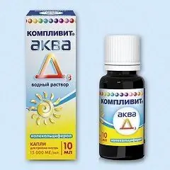 Капки за перорално приложение Complivit Aqua D3