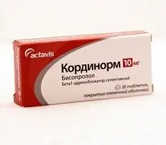 Cordinorm la o doză de 10 mg