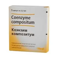 Solution for intramuscular administration Coenzyme compositum