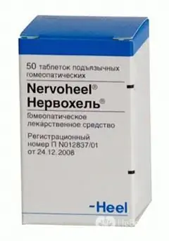 Nervohel - a drug that has a sedative effect