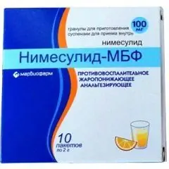 Nimesulide-MBF granules for oral suspension