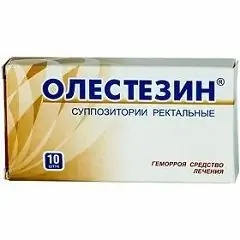 Rectal suppositories Olestezin