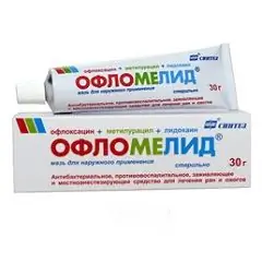 Ointment for external use Oflomelid