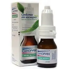 Sanorin nasal drops with eucalyptus oil