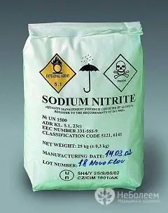 Sodium nitrat - aditif makanan Е251