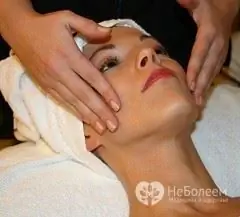 Procedimiento de masaje facial