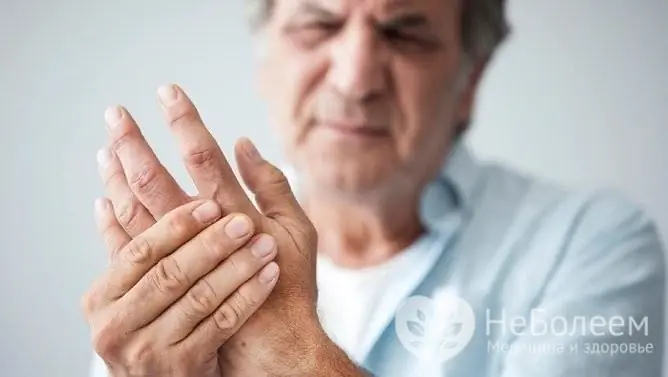 Osteoarthritis of the hands is more common in older people