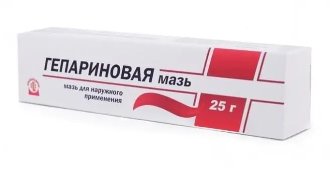 Heparin ointment helps to eliminate inflammation by improving blood circulation