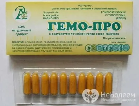 Rektálne čapíky Gemo-pro obsahujú nielen propolis, ale aj terapeutické bahno