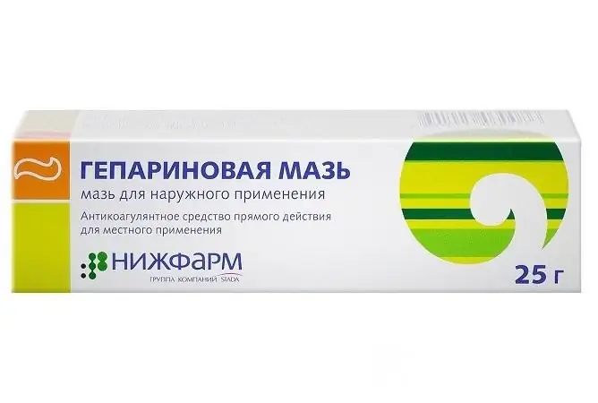 For treatment, external agents are used, for example, Heparin ointment