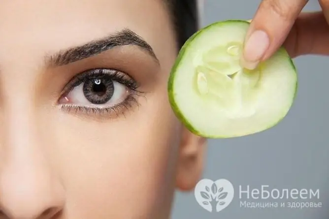 Cucumber eye mask effectively relieves eyelid puffiness