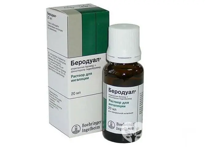 As part of a complex treatment, corticosteroids can be used, for example, Berodual