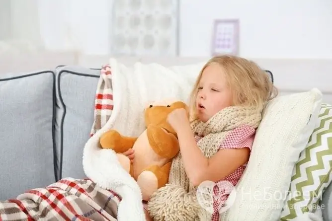 If a child has a rough cough, accompanied by a fever, it is necessary to see a doctor