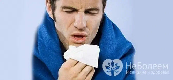 Vomiting when coughing can be caused by profuse mucous discharge