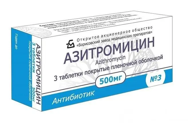 Azitromicina este un antibiotic eficient utilizat pentru tratarea anginei