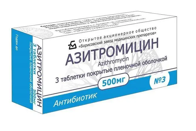 Azithromycin Untuk Angina Pada Orang Dewasa Dan Kanak-kanak: Berapa Hari Yang Perlu Diambil