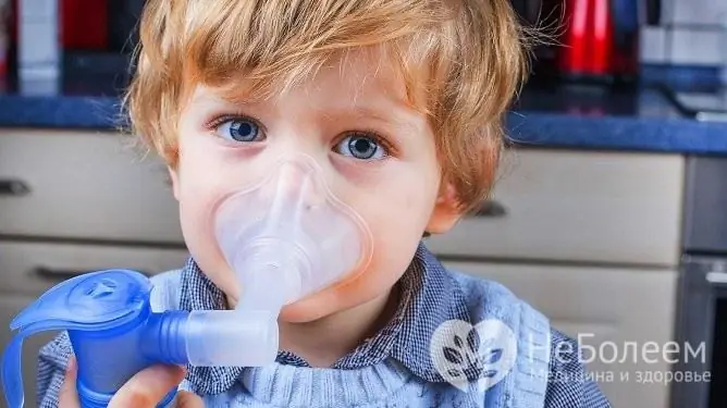 I bambini di età inferiore a 5 anni possono inalare solo con un nebulizzatore