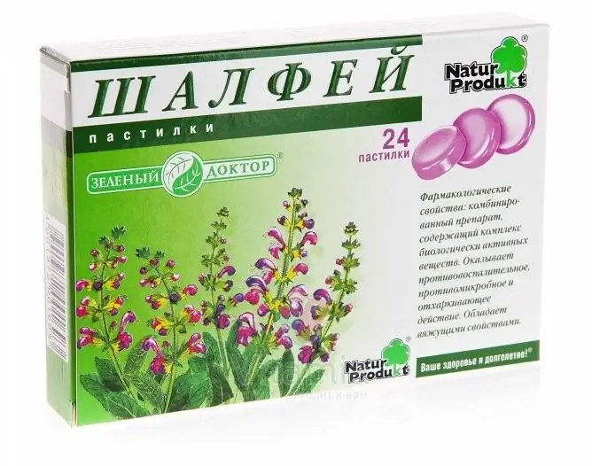 Le pastiglie di salvia hanno effetto antimicrobico