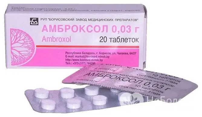 Ambroxol je mukolitički lijek koji se koristi za vlažni kašalj