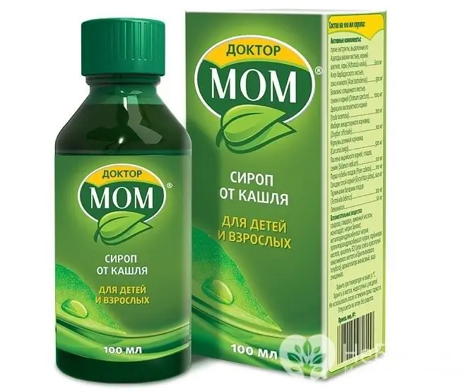 Dr. Mom er en hostesirup som barn kan ta fra de er tre år