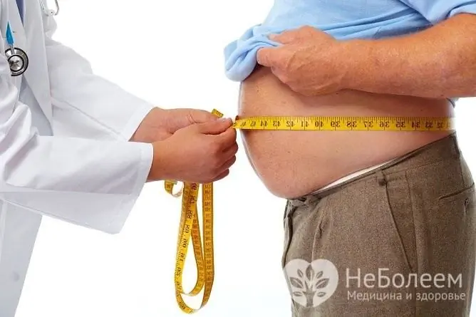 Za přítomnosti nadváhy umožňuje její snížení o 10 kg snížit ukazatele krevního tlaku o 10 jednotek