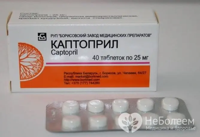 Captopril - a drug to quickly lower blood pressure