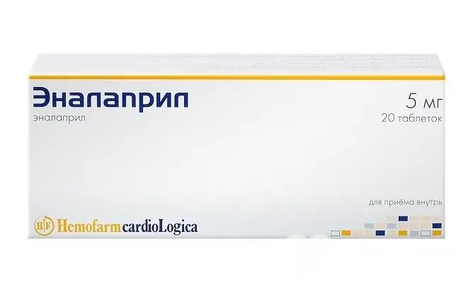 Enalapril is an antihypertensive drug of the ACE inhibitor group