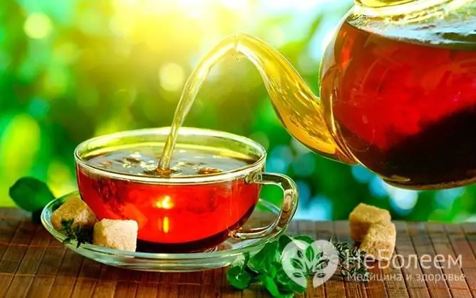 Tea helps to tone up, add strength and vitality