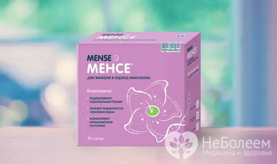 Mensa is een voedingssupplement dat sommige symptomen van de menopauze effectief elimineert