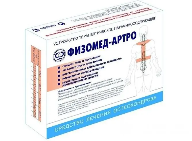 Fizomed-Artro - obat untuk pengobatan osteochondrosis cervicothoracic