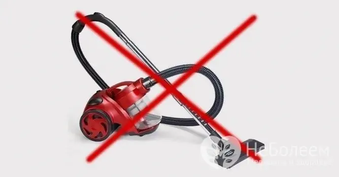 Do not vacuum up spilled mercury