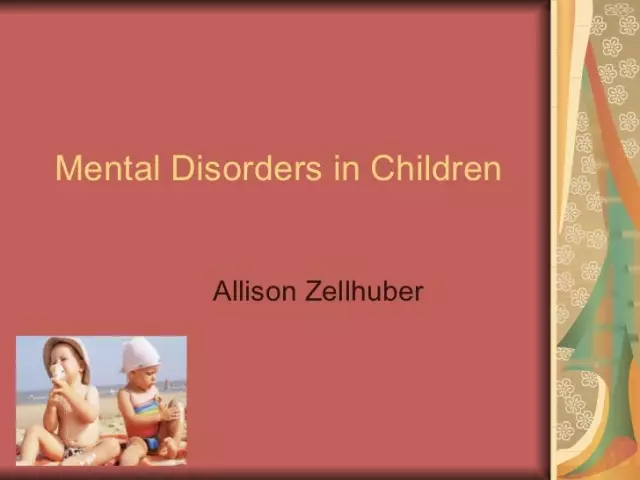 Mental Disorders In Children