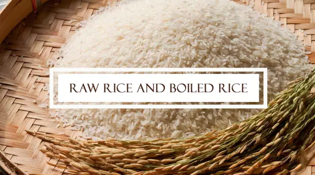 Calorie Content Of Raw And Boiled Rice, Rice Noodles And Rice Milk