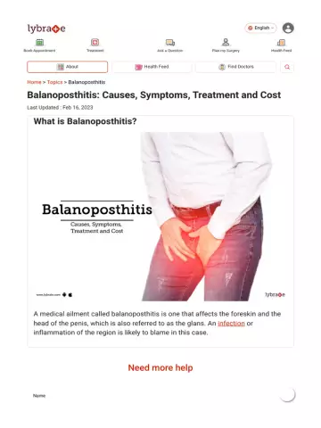 Balanoposthitis - Symptoms, Treatment, Prevention