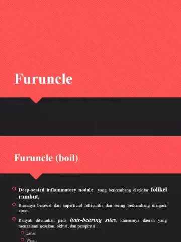 Furuncle - Causes, Home Treatment