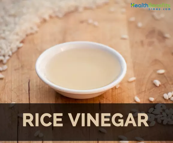 Rice Vinegar - Preparation, Use, Benefits