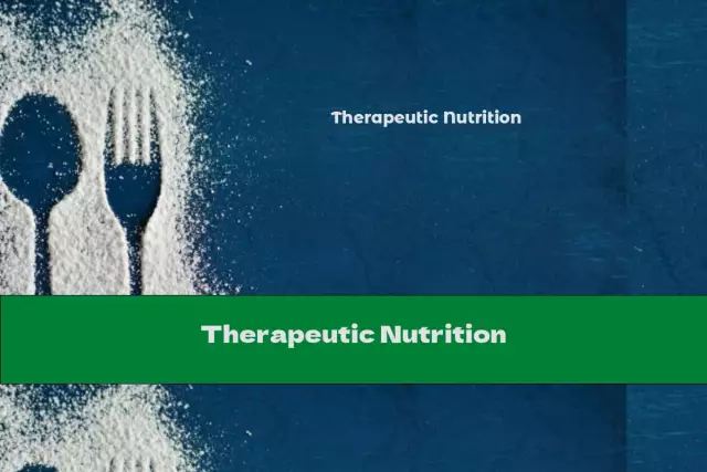 Therapeutic Nutrition Rules: Medical Diets