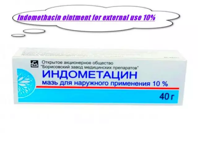 Indomethacin Ointment - Instructions, Application, Appointment