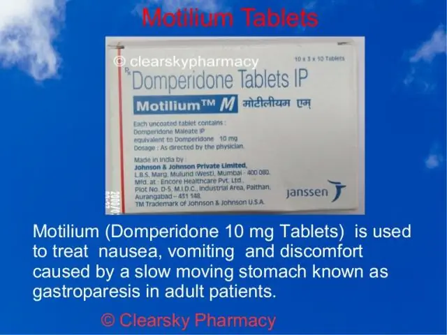 Motonium - Upute Za Uporabu Tableta, Cijena, Pregledi, Analozi