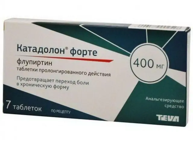 Katadolon Forte - Kasutusjuhised, Hind, ülevaated, Tabletid 400 Mg